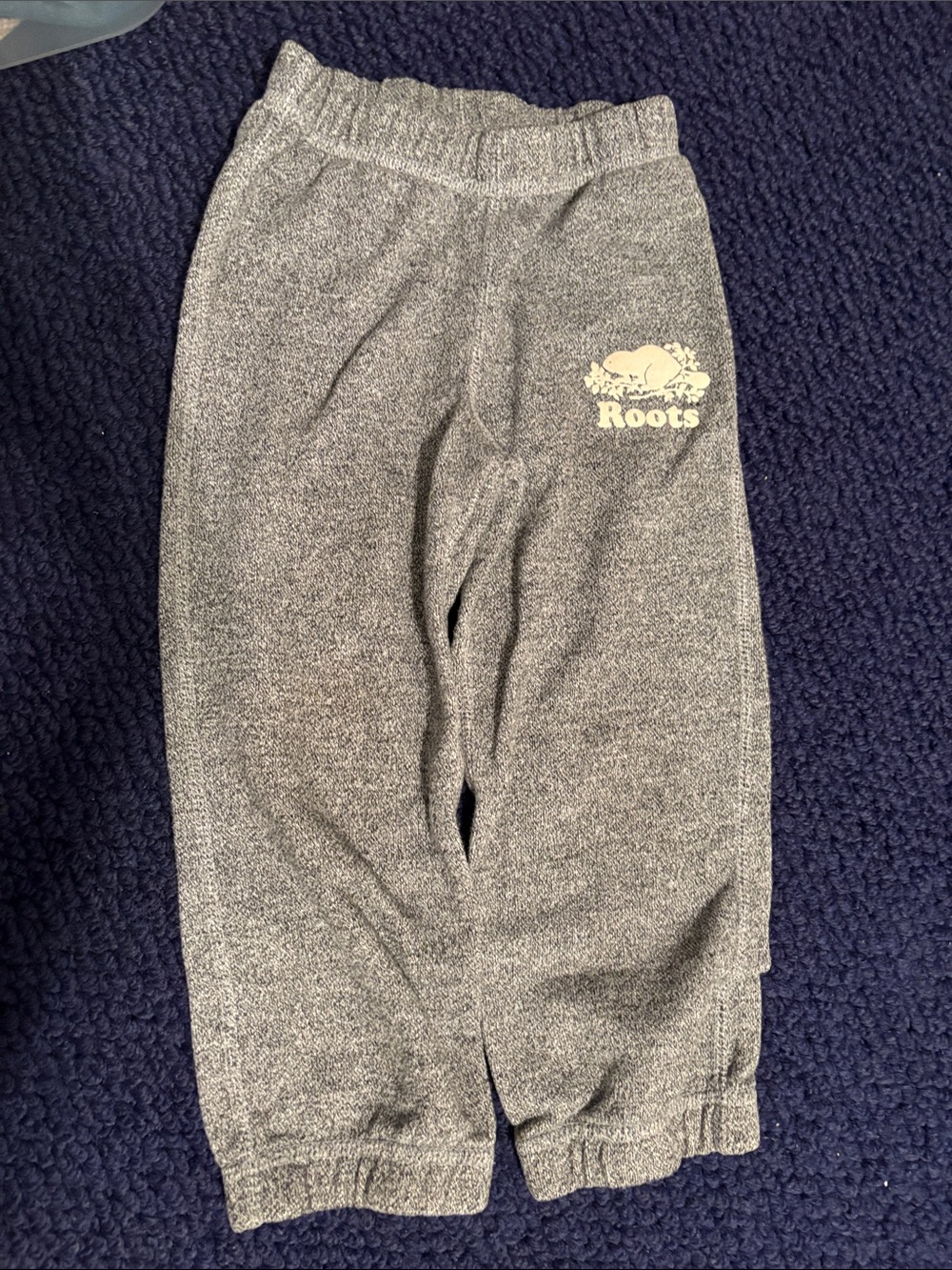 Roots Kids Heather Gray Joggers with Logo